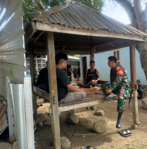 Sertu Syafrudin Laksanakan Komsos untuk Perkuat Kekompakan Warga