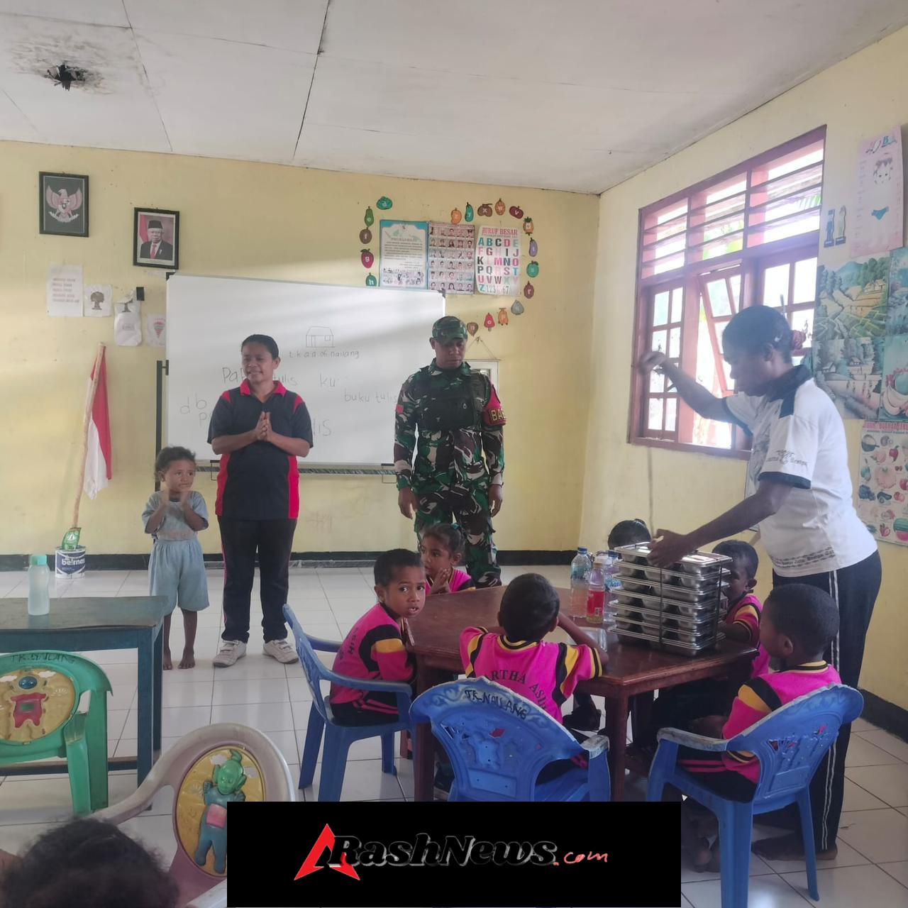 Ribuan Pelajar di Alor Timur Laut Terima Makan Sehat dan Bergizi