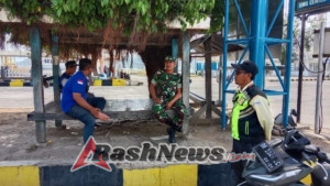 TNI AD Pastikan Keamanan, Pelabuhan Poto Tano Dalam Keadaan Aman