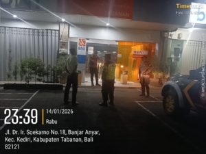 Polsek Kediri Gencarkan Pelaksanaan Patroli Barcode Malam Hari