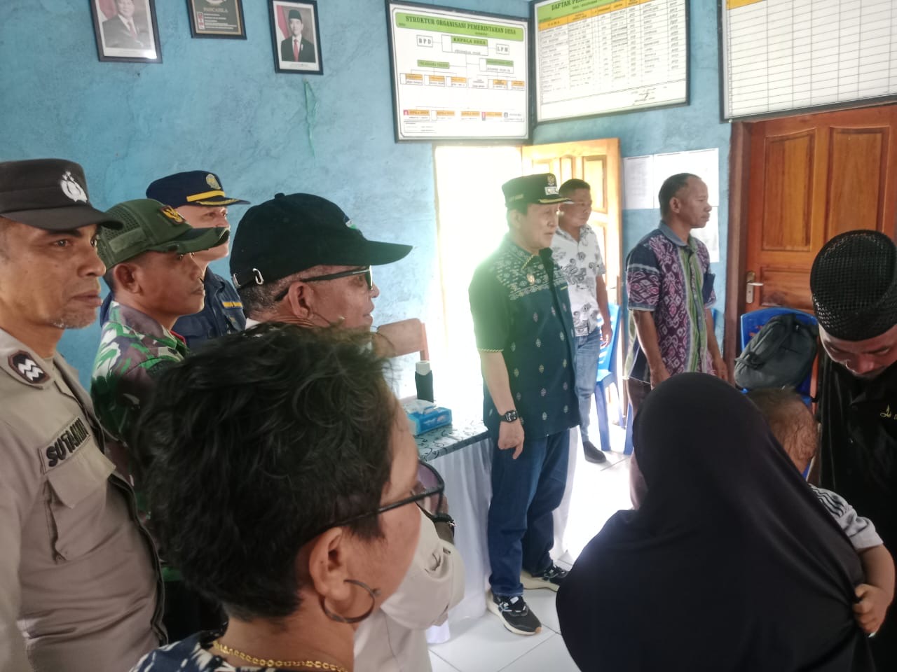 Sertu Juferlan Dampingi Kunjungan Kerja Wabup ke Wilayah Terdampak Bencana Alam