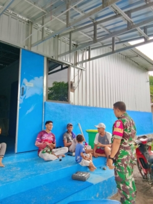 Komsos Babinsa di Dusun Sigi, Dorong Pembangunan BGN Berkualitas