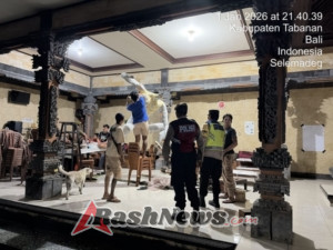 Gelar Blue Light Patrol, Polsek Selemadeg Pastikan Keamanan Wilayah Pasca Tahun Baru