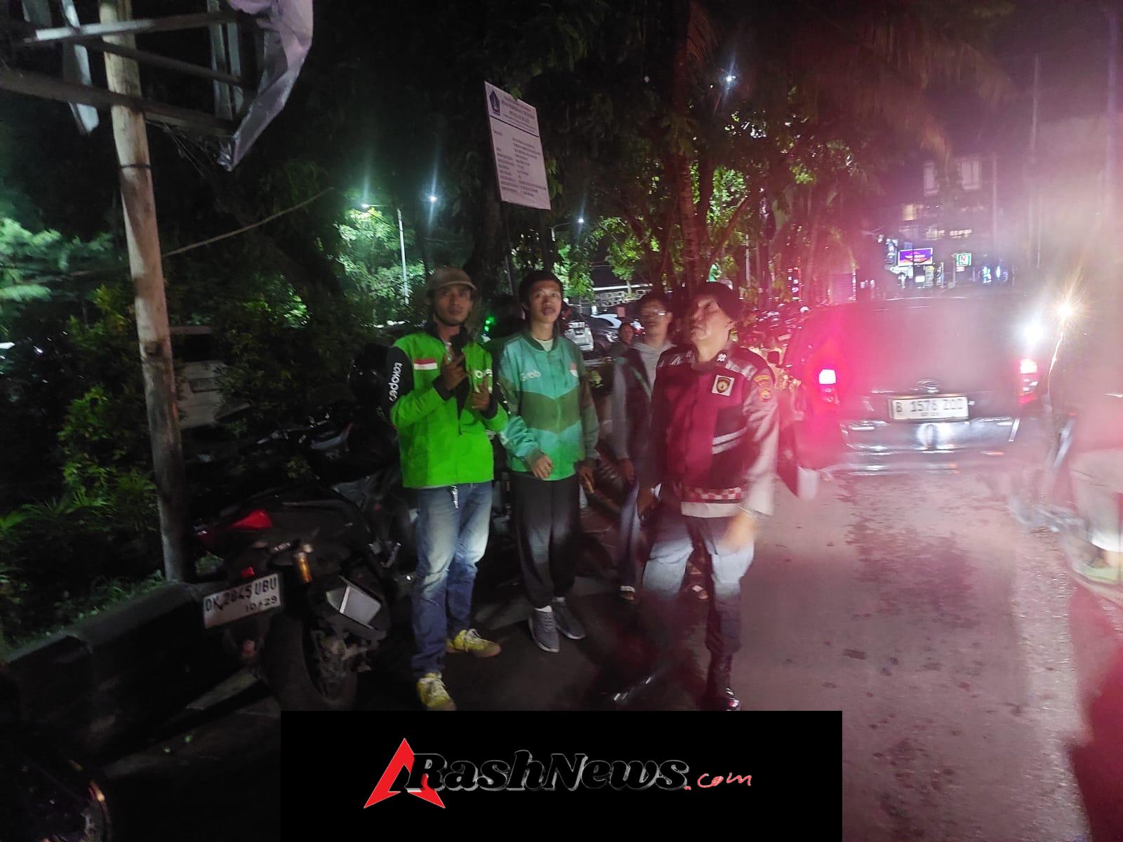Perwira Pengawas Ipda Nyoman Sugita Pimpin Patroli Atensi Malam Minggu.