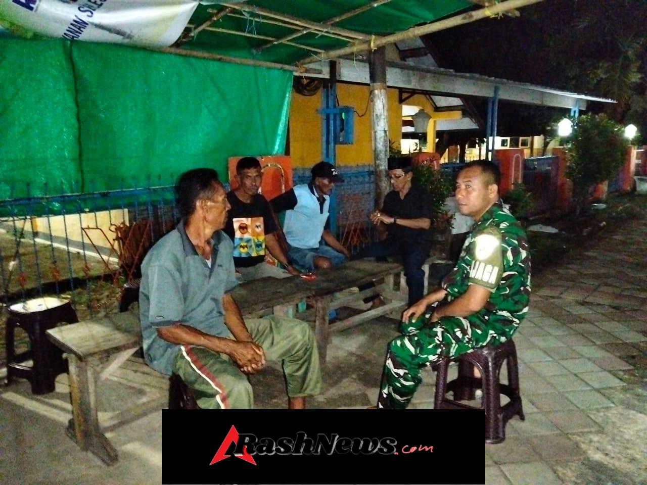 Ciptakan Wilayah Kondusif, Koramil 1628-01/Taliwang Intensifkan Patroli Malam