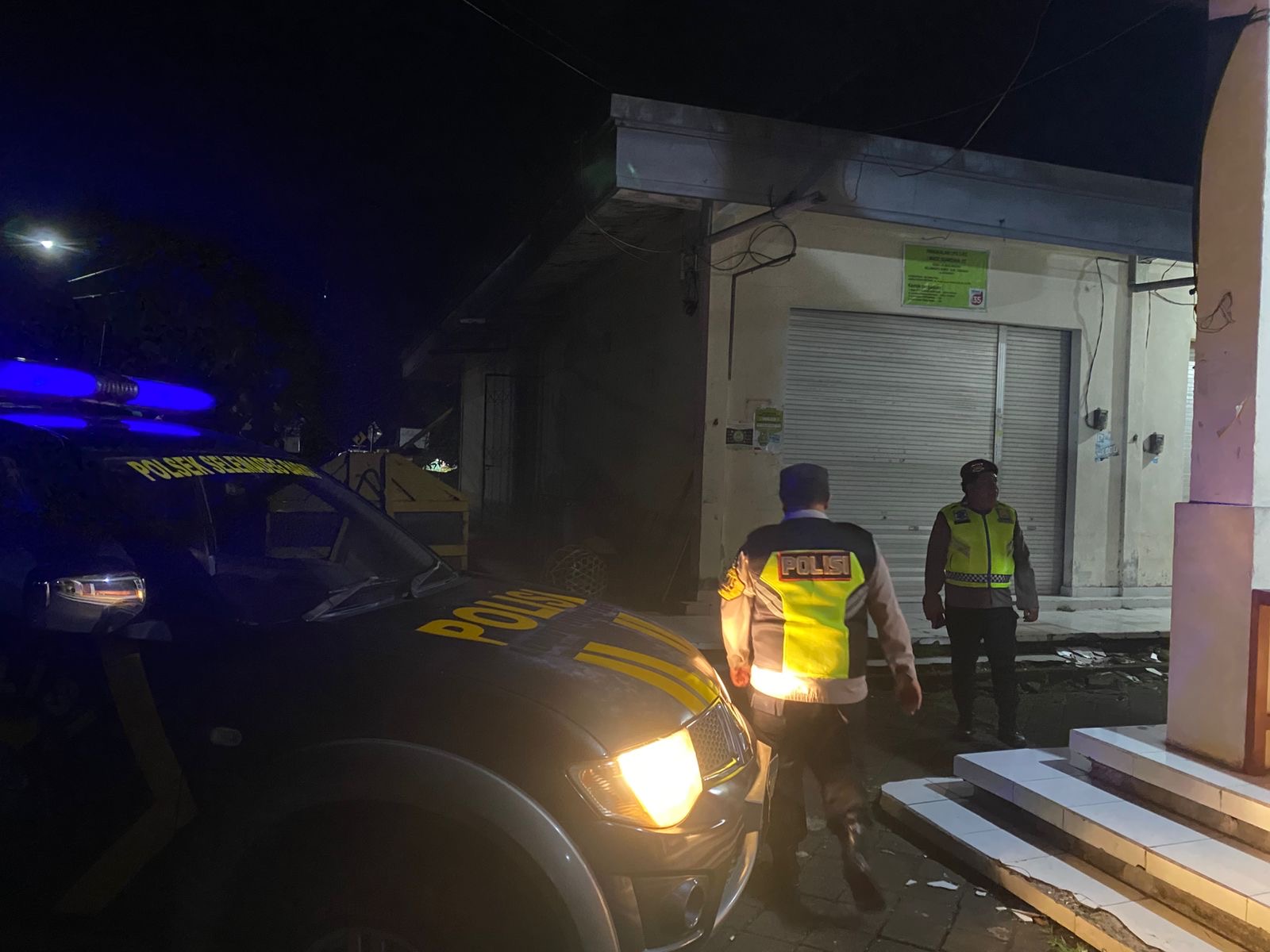 Polsek Selemadeg barat Gelar Patroli Malam Menjelang Dini Hari