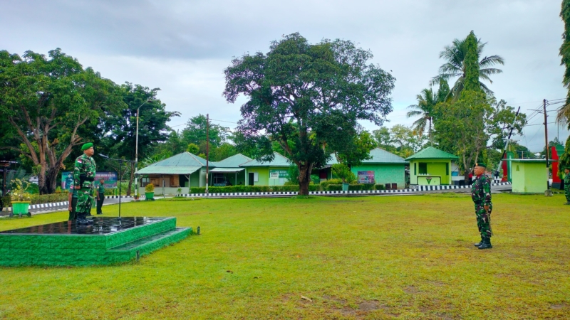 Kodim 1618/TTU Konsisten Tanamkan Jiwa Patriotisme Melalui Upacara Bendera