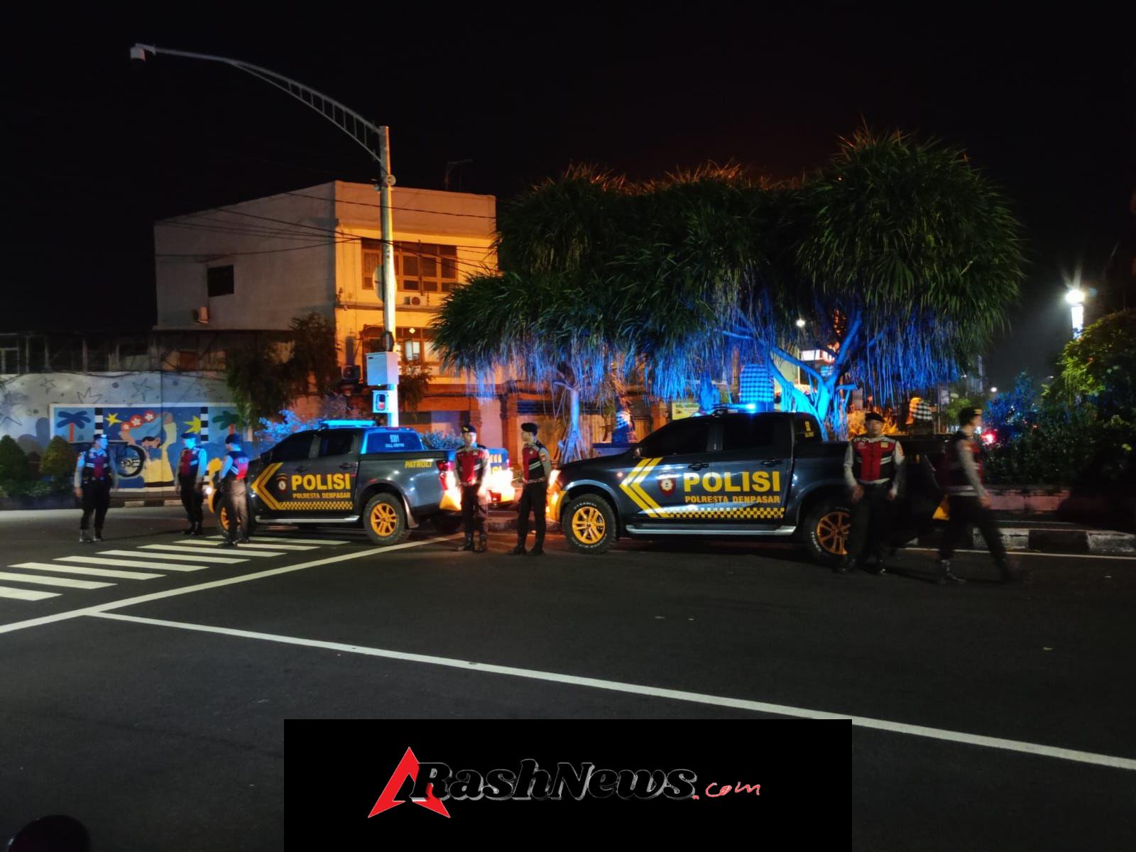 Sat Samapta Polresta Denpasar Patroli Atensi Malam Minggu, Situasi Wilkum Kondusif