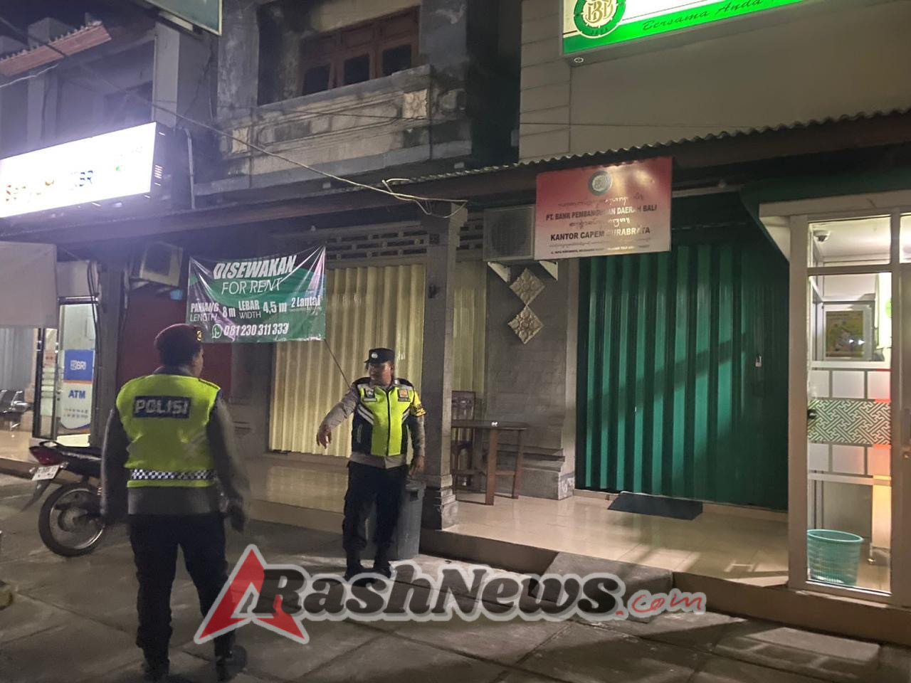 Jelang pergantian Tahun Polsek Selemadeg barat Gelar Patroli Malam Menjelang Dini Hari