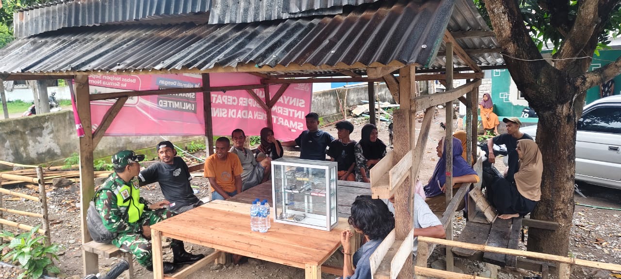 Pamwil dan Komsos Babinsa di Desa Bheramari: Sinergi TNI-AD dan Masyarakat Terjaga