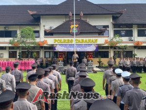 Kapolres Tabanan Pimpin Sertijab Kabag Ops, Kasat Binmas, Kapolsek Selemadeg dan Kapolsek Marga