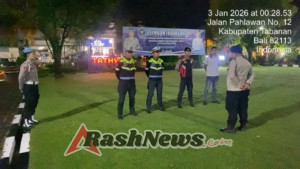 Blue Light Patrol Polres Tabanan Perkuat Pengamanan Malam Hari, Antisipasi Kejahatan 3C di Kawasan Pertokoan