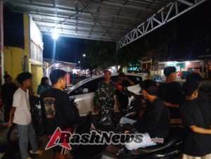 Babinsa Dompu Ajak Pemuda Jaga Keamanan Lewat Ronda Malam