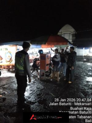 Polsek Baturiti Intensifkan KRYD dan Blue Light Patrol, Situasi Wilayah Terpantau Aman dan Kondusif