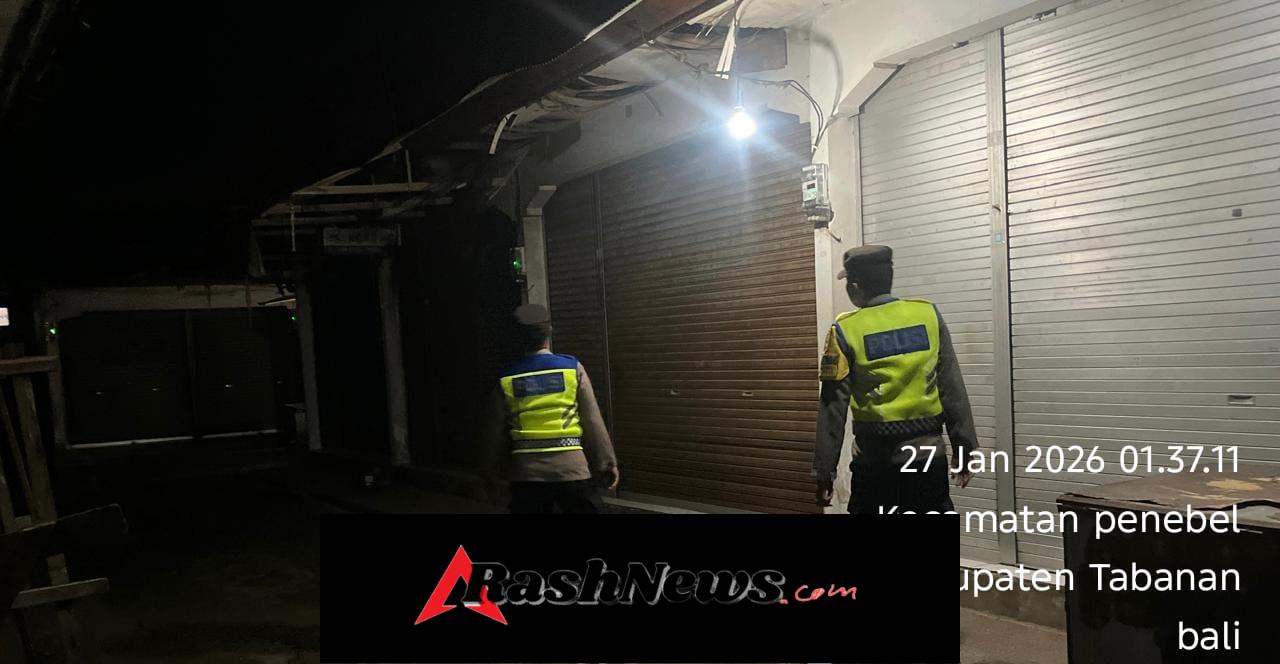 Antisipasi Gangguan Kamtibmas Polsek Penebel Patroli Subuh