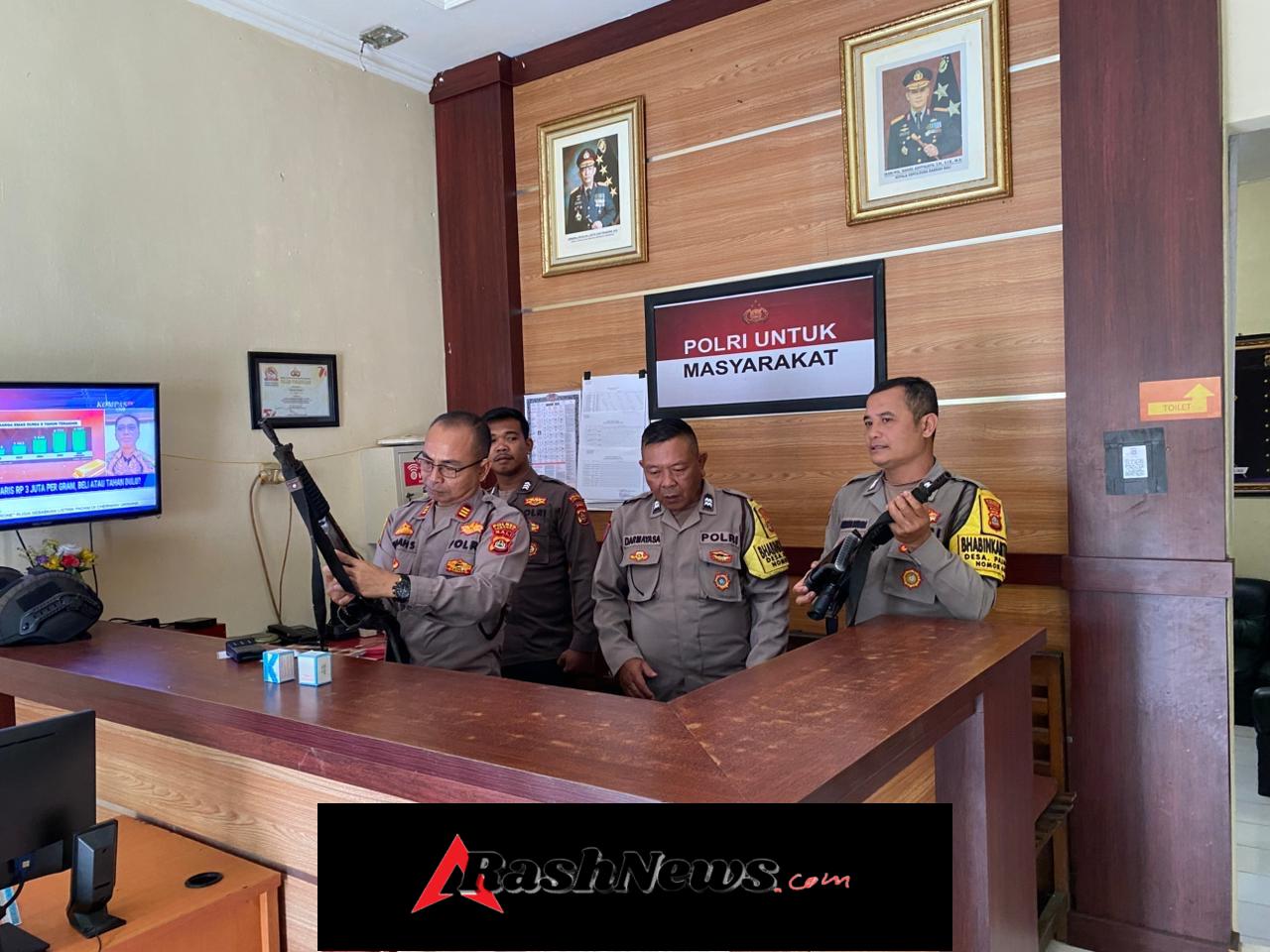 Pastikan Keamanan Senpi dan Kepatuhan SOP, Kapolsek Pupuan Dampingi Pengecekan Senjata Api Dinas