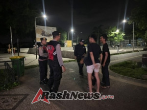 Samapta Polres Klungkung Intensifkan Patroli Malam, Jaga Keamanan Pusat Keramaian