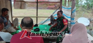 Babinsa Koramil Hu’u Imbau Warga Jaga Keamanan dan Silaturahmi