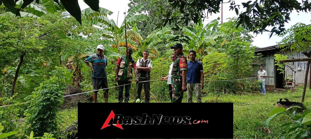 Babinsa Desa Bobawa Dampingi Rapat Bersama dan Pengecekan Lahan Pembangunan KDKMP