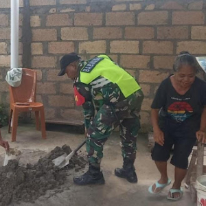 Babinsa Alak Perkuat Kemitraan Melalui Karya Nyata