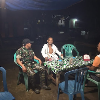 TNI Hadir di Tengah Masyarakat, Koramil Seteluk Laksanakan Patroli Malam