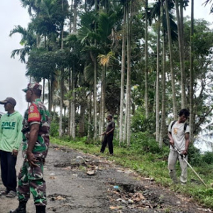 Babinsa Desa Tambora Dorong Budaya Gotong Royong Warga Binaan