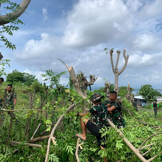 Kerbersihan dan keindahan pangkalan mako brigif TP/31/PS menjadi daya tari untuk masyarat pekat untuk berpoto.
