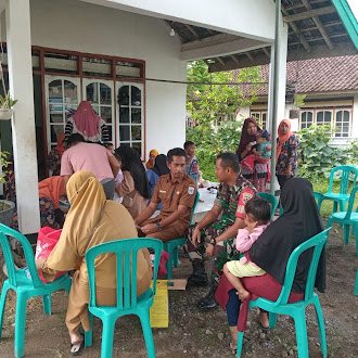 Posyandu Gotong Royong Pakirum Dapat  Pendampingan Babinsa