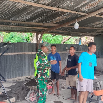 Babinsa Ende Pantau Situasi dan Himbau Warga Agar Tetap Waspada di Wilayah Binaan