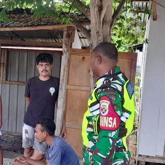 Wujud Kehadiran TNI di Tengah Warga, Babinsa Kotabaru Laksanakan Pamwil