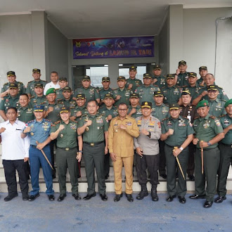 Keterlibatan Dandim 1624/Flotim dalam Penyambutan KASAD pada Natal Bersama