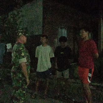 Patroli Malam Koramil Jereweh Ciptakan Situasi Aman dan Kondusif