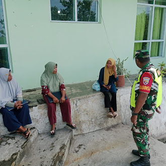 Wujud Kepedulian TNI AD, Babinsa Laksanakan Komsos dan Pamwil di Wilayah Binaan