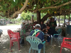 Monitoring dan Pengamanan K-SING Berjalan Aman, Babinsa Kodim 1627/RN Siaga di Lokasi