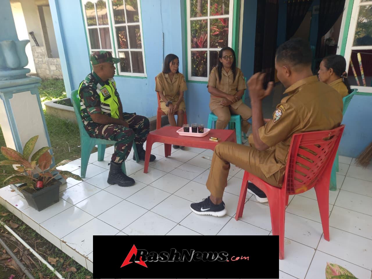 Babinsa Serka Abdullah M. Ambry Laksanakan Komsos dan Pamwil Bersama Pemdes Watusipi