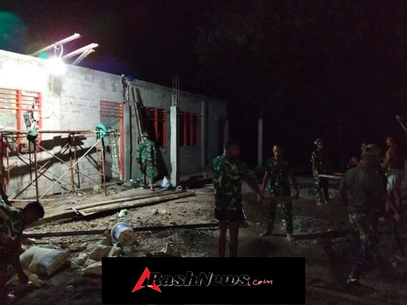 Dedikasi Tanpa Batas, Kodim 1618/TTU Genjot Progres SMAN Bikomi Nilulat