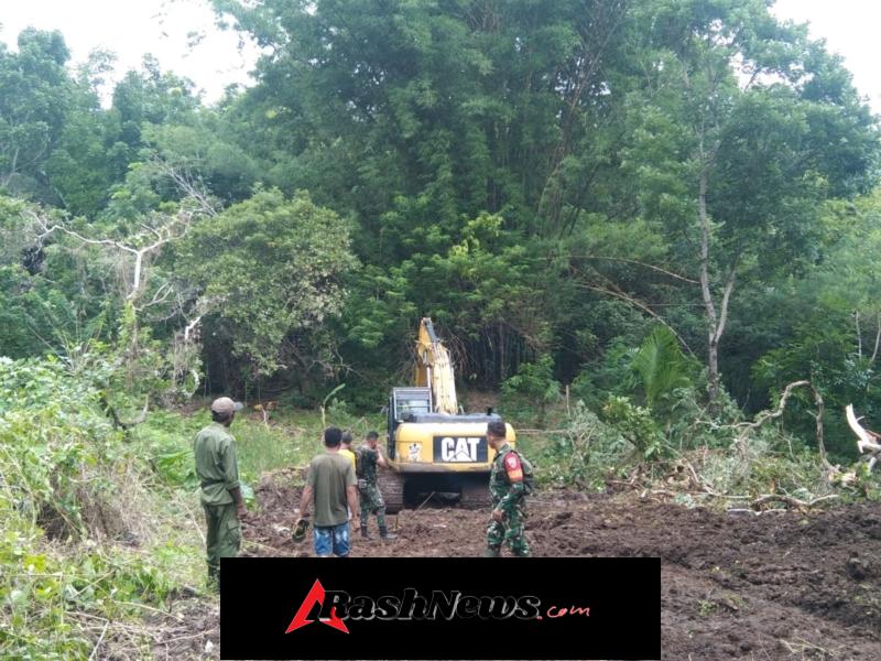 Babinsa, Linmas, dan Warga Bersatu Sukseskan Pra TMMD ke-127 Kodim 1603/Sikka