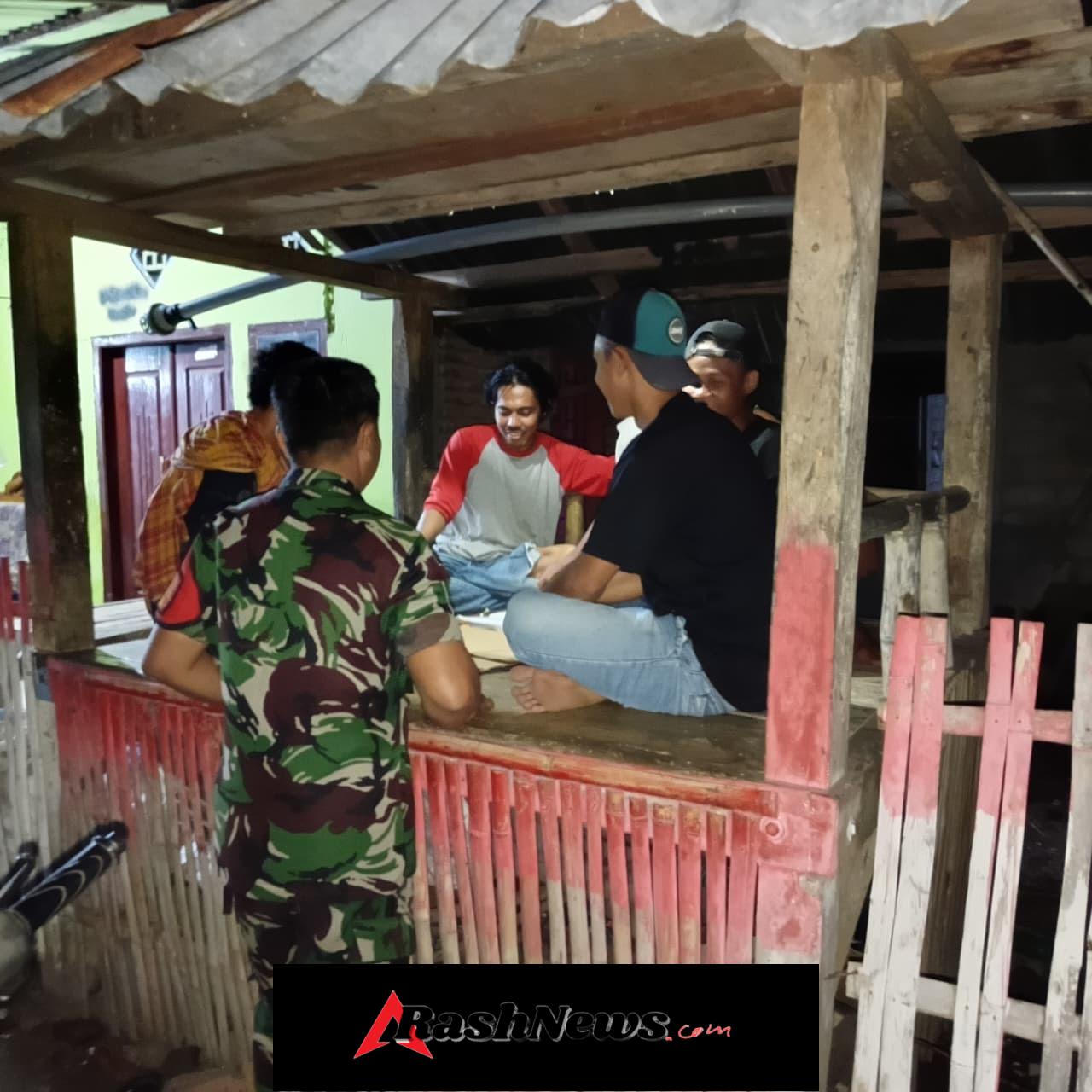 Patroli Malam Babinsa Bersama Pemuda, Upaya Cegah Tindak Pencurian