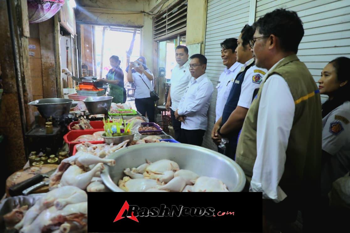 Satgas Saber Pangan Polda Bali Sidak Pasar, Hasilnya Ditemukan Cabai Kriting Harganya Cukup Tinggi