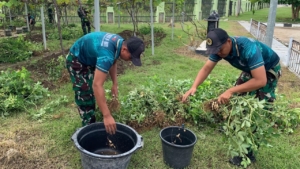 Yonarmed 12 Kostrad Wujudkan Ketahanan Pangan Bersama Warga Desa Binaan