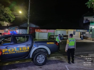 Antisipasi Gangguan Kamtibmas Polsek Penebel Patroli Subuh