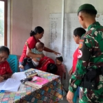 Satgas Yonarmed 12 Kostrad Hadir Jaga Tumbuh Kembang Anak di Dafala