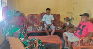 Babinsa Ajak Warga Segera Laporkan Jika Terjadi Gangguan Keamanan