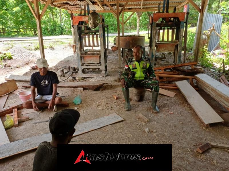 Babinsa Koramil Miobar Perkuat Kesadaran Keselamatan Kerja Masyarakat