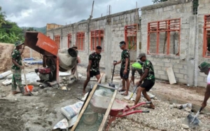 Satgas TMMD Kodim 1618/TTU Tegaskan Komitmen Selesaikan RKB Tepat Waktu