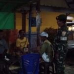 Cegah Gangguan Kamtibmas, Koramil 1628-01/Taliwang Turun Patroli Malam