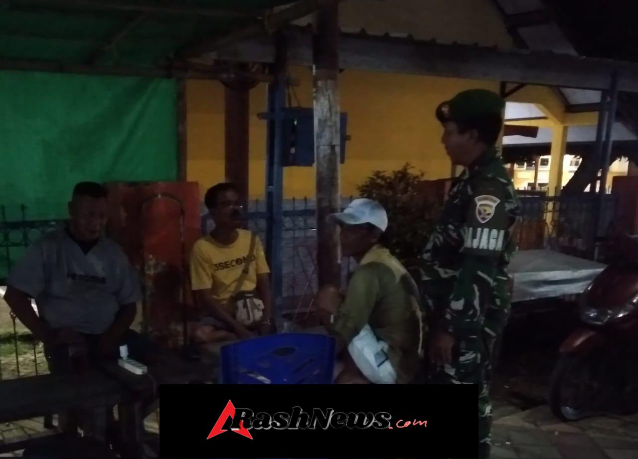 Cegah Gangguan Kamtibmas, Koramil 1628-01/Taliwang Turun Patroli Malam