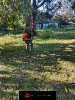 Kerja Bakti Makodim 1618/TTU, Bukti Komitmen TNI AD Jaga Citra Positif di Masyarakat