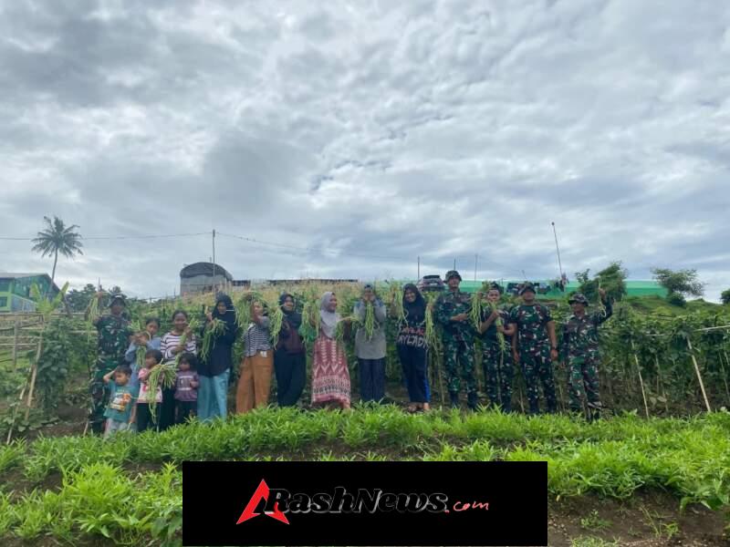 Masyarakat Calabai ikut merasakan hasil dari Kompi pertanian Yonif TP 875/SYP