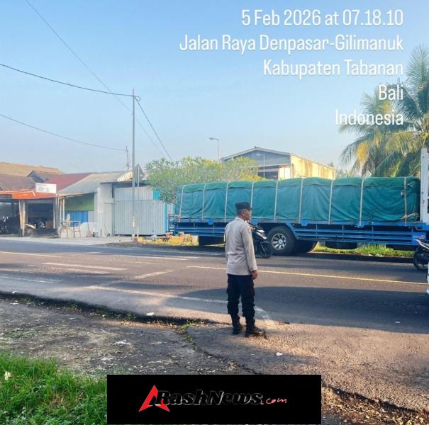 Berikan rasa aman bagi Masyarakat di pagi hari, Personel Polsek Selemadeg barat gelar Strong Point pagi